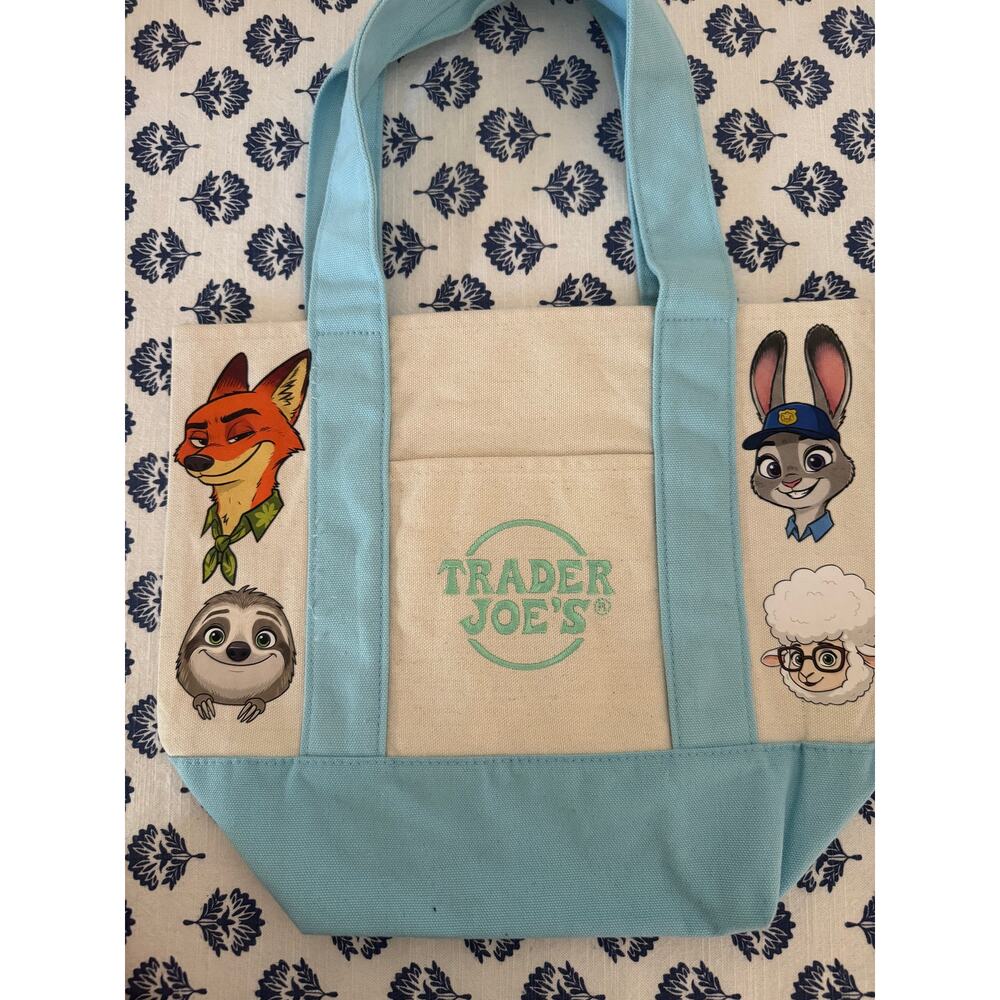 Disney Zootopia Double Sided Custom Made Trader Joes Mini Tote